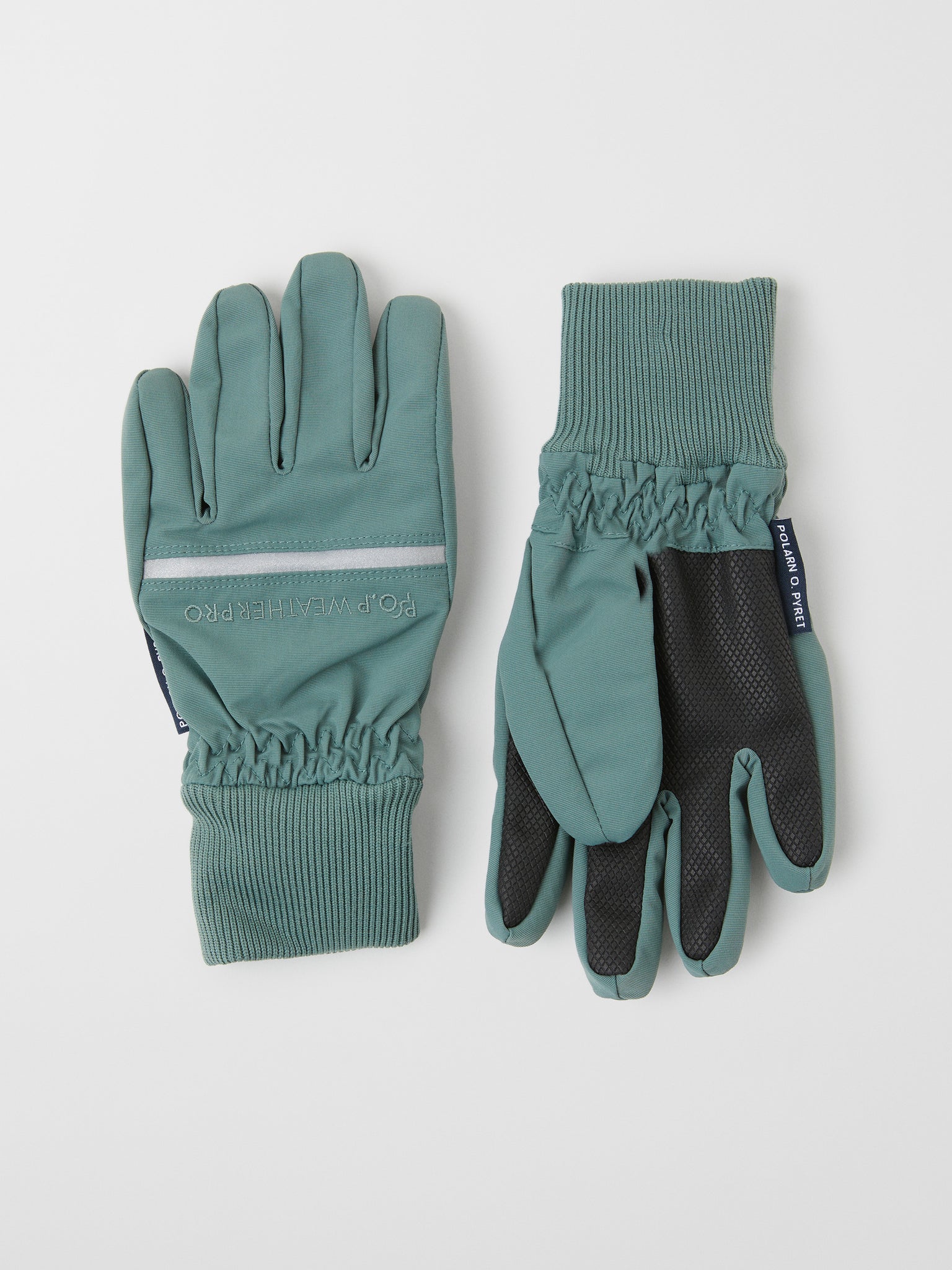 Kids Turquoise Waterproof Gloves