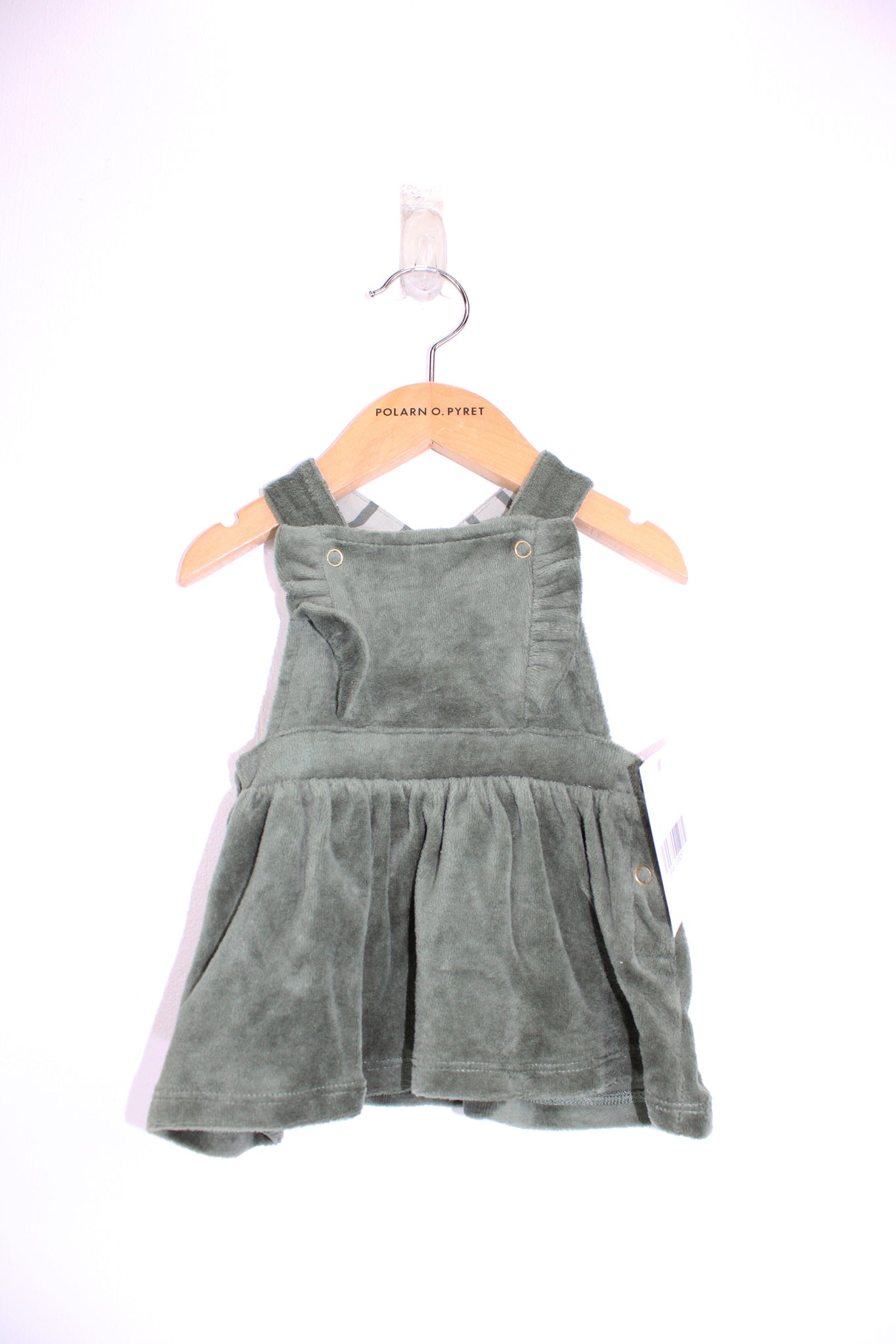 Velour Pinafore Baby Dress 1-2m / 56