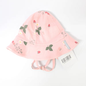 Strawberry Print Baby Sun Hat 1-2m / 40