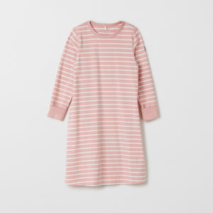 Organic Cotton Kids Pink Nightdress from the Polarn O. Pyret adult collection. Made using 100% GOTS Organic Cotton