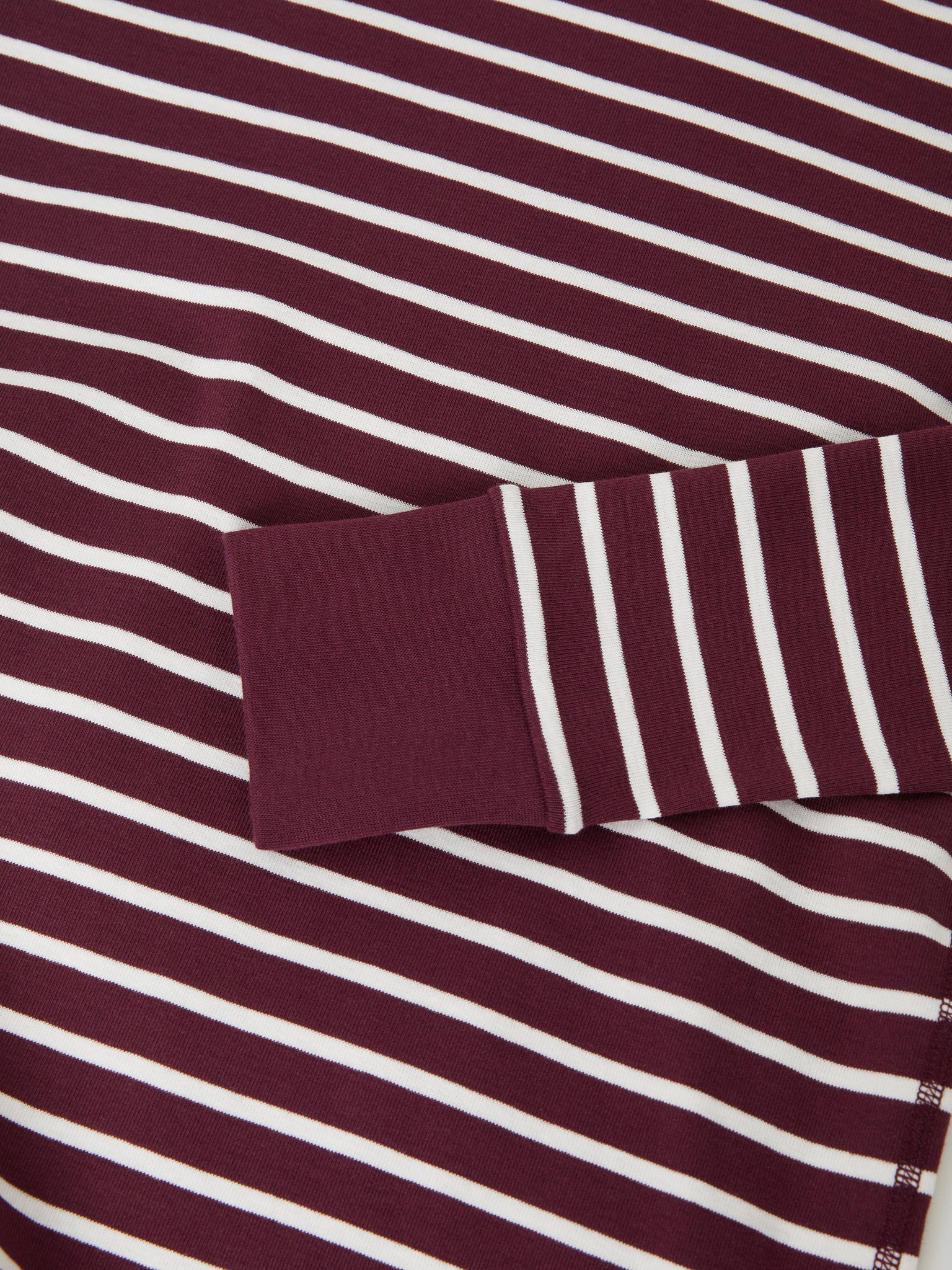 Organic Cotton Burgundy Adult Pyjamas from the Polarn O. Pyret adult collection. Clothes made using sustainably sourced materials.