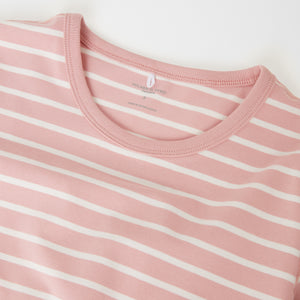 Organic Cotton Pink Adult Pyjamas from the Polarn O. Pyret adult collection. Made using 100% GOTS Organic Cotton