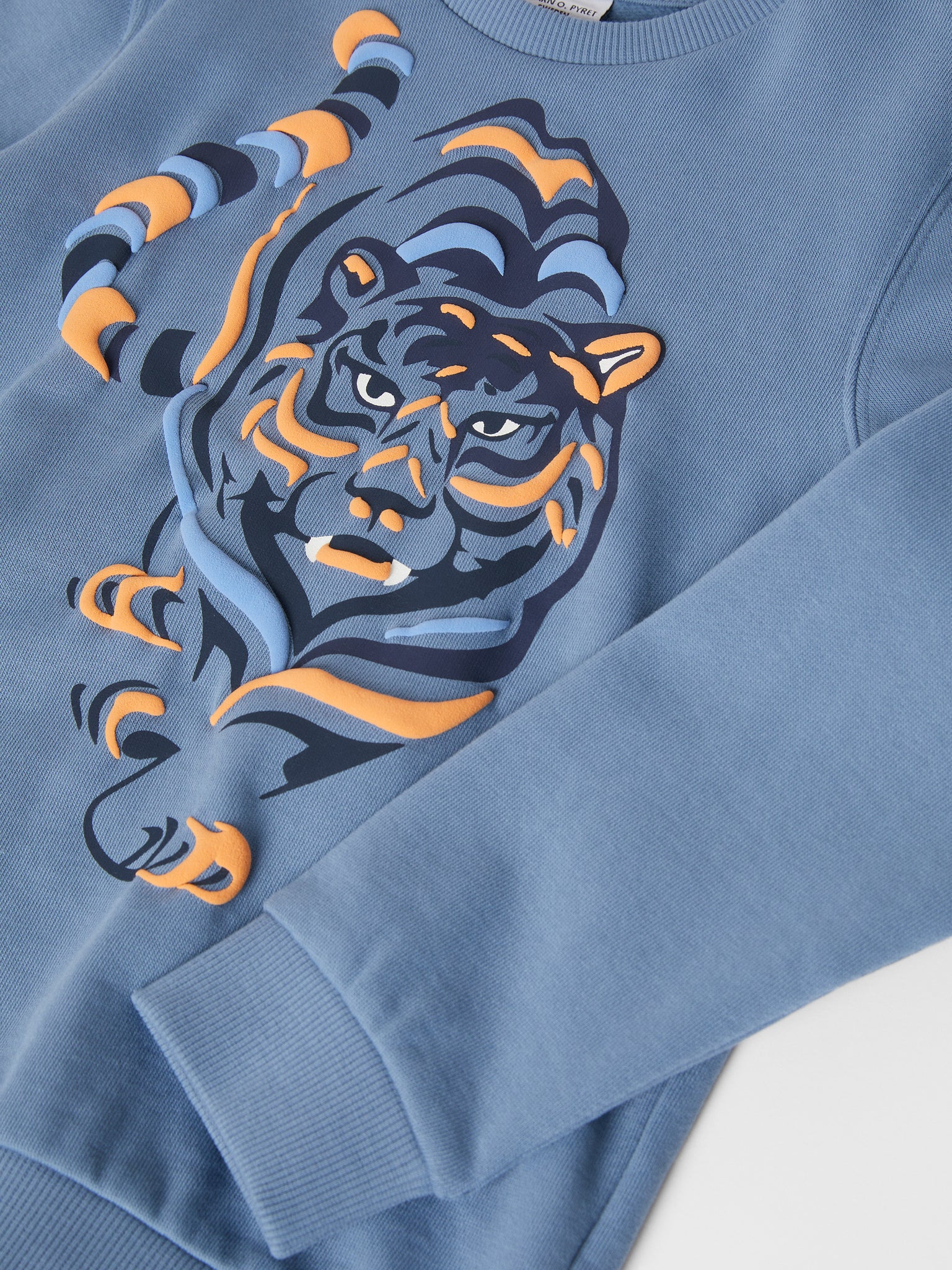 Tiger Print Kids Sweatshirt 5-6y / 116