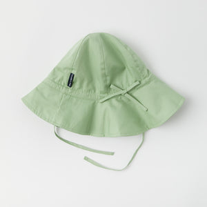 Kids Green UV Sun Hat from the Polarn O. Pyret kidswear collection. Quality kids clothing made to last.