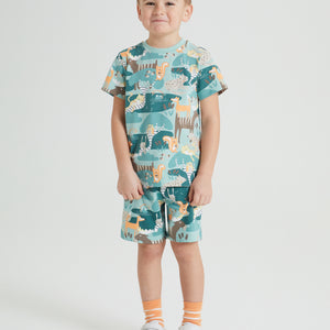 Forest Animal Print Kids Shorts 5-6y / 116