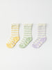 Three Pack Striped Kids Socks from the Polarn O. Pyret kidswear collection. Nordic kids clothes made from sustainable sources.