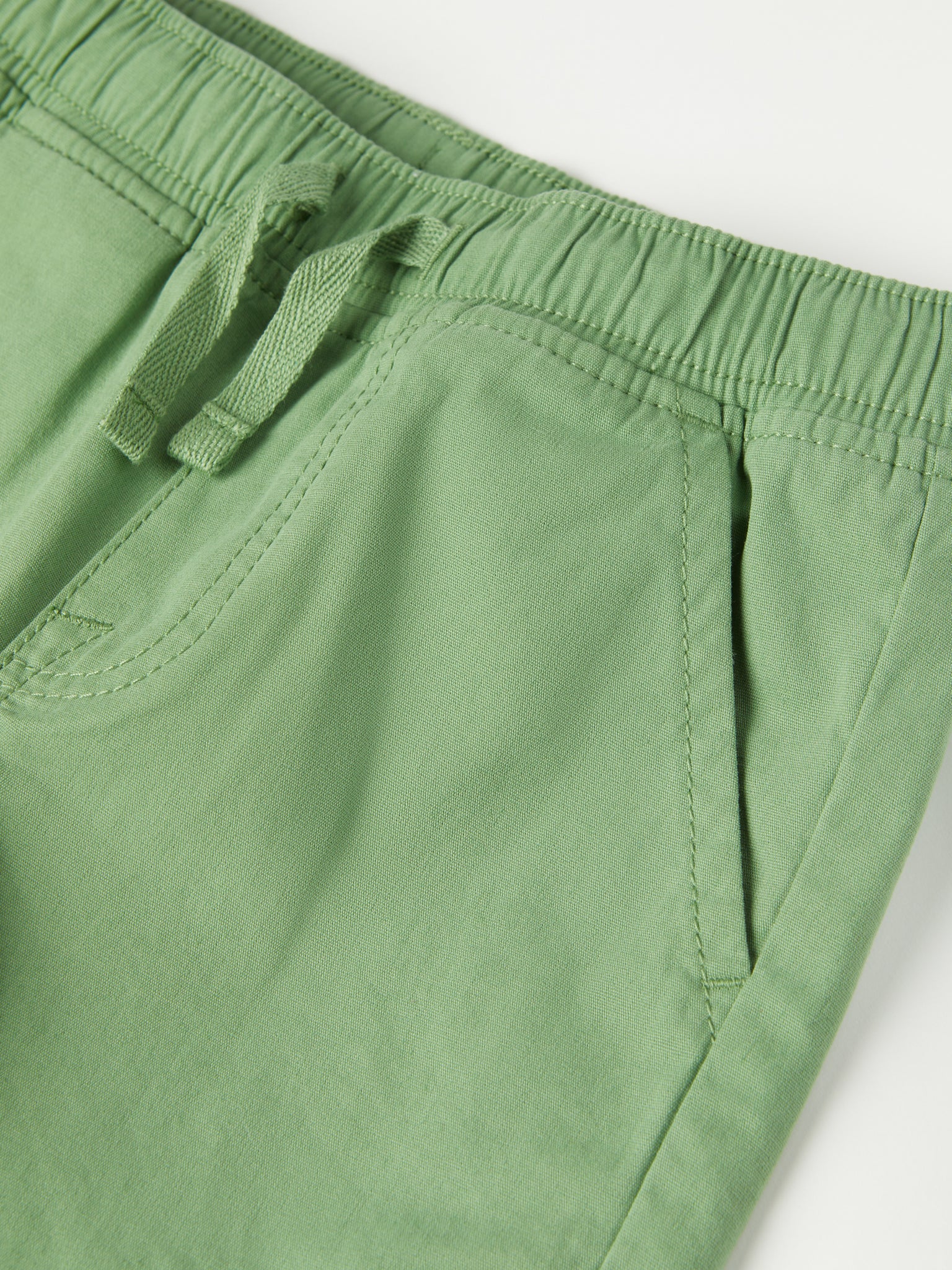 Green Kids Organic Chino Shorts from the Polarn O. Pyret kidswear collection. The best ethical kids clothes