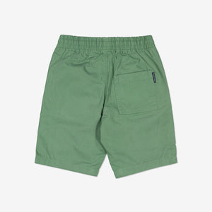 Green Organic Cotton Kids Chino Shorts from Polarn O. Pyret Kidswear. Made from 100% GOTS Organic Cotton.