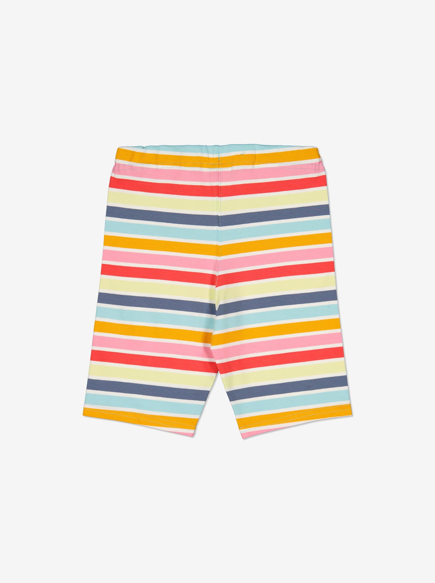 Organic Cotton Striped Kids Cycling Shorts from Polarn O. Pyret Kidswear. Ethically made and sustainably sourced materials.
