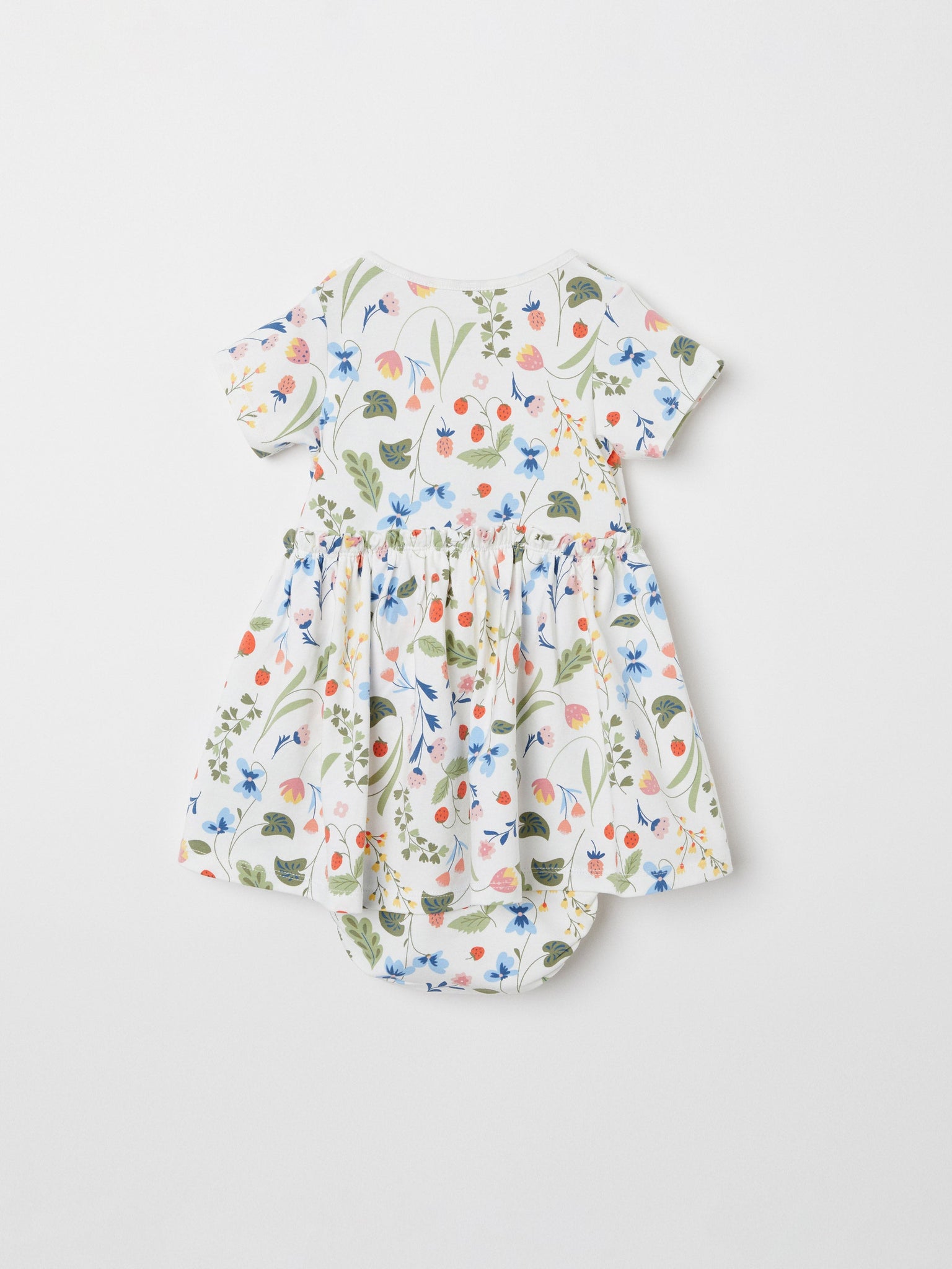 Strawberry Print Babygrow Dress