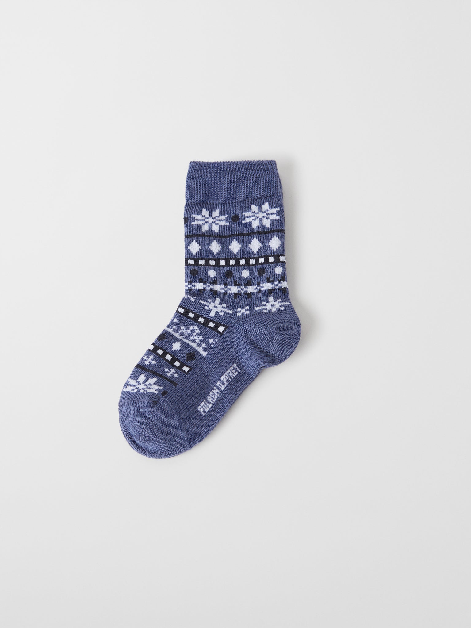 Merino Wool Blue Kids Socks from the Polarn O. Pyret kidswear collection. Ethically produced kids clothing.