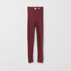 Red Adult Merino Wool Long Johns from the Polarn O. Pyret outerwear collection. Ethically produced kids outerwear.
