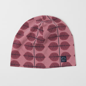 Nordic Pink Kids Beanie Hat from the Polarn O. Pyret outerwear collection. Made using ethically sourced materials.