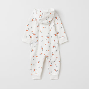 Berry Print Cotton Baby All-In-One from the Polarn O. Pyret baby collection. Clothes made using sustainably sourced materials.
