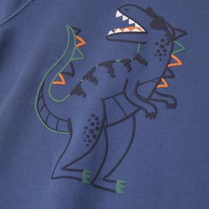 Organic Cotton Dinosaur Kids Sweatshirt from the Polarn O. Pyret kidswear collection. Ethically produced kids clothing.
