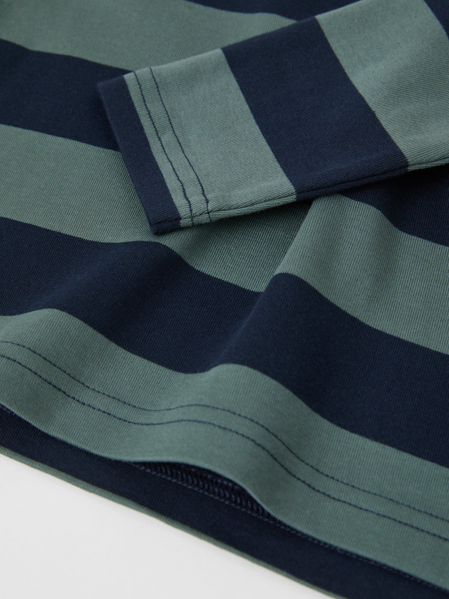 Organic Cotton Green Striped Kids Top from the Polarn O. Pyret kidswear collection. The best ethical kids clothes