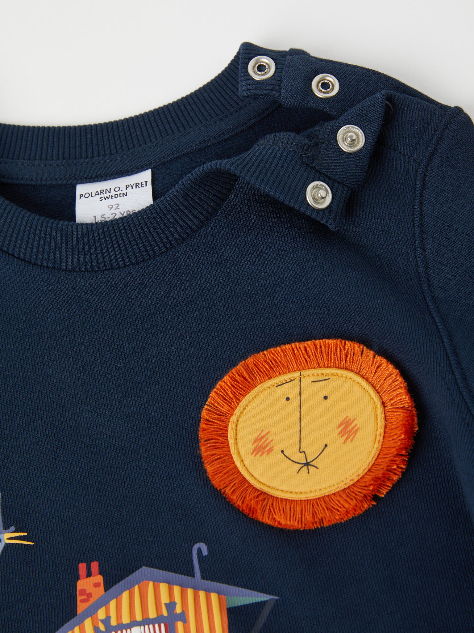 Scandi Organic Cotton Kids Sweatshirt from the Polarn O. Pyret kidswear collection. Ethically produced kids clothing.