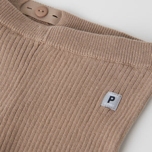 Organic Cotton Knitted Baby Leggings from the Polarn O. Pyret baby collection. Made using 100% GOTS Organic Cotton