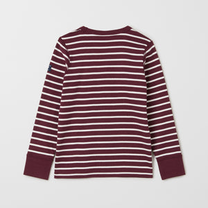 Organic Cotton Burgundy Kids Top from the Polarn O. Pyret kids collection. Made using 100% GOTS Organic Cotton