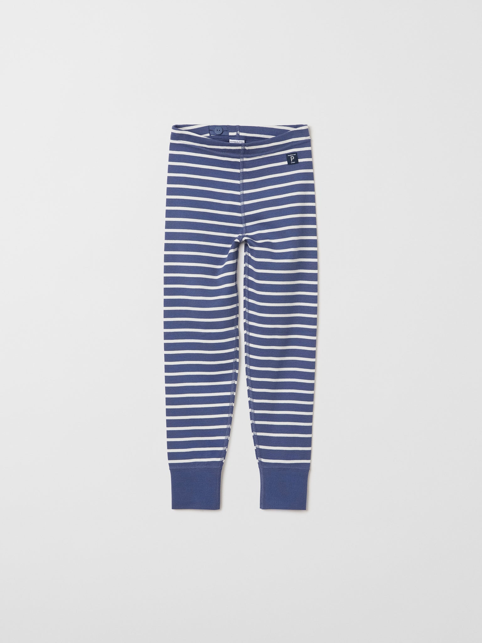 Organic Cotton Blue Kids Leggings from the Polarn O. Pyret kids collection. Ethically produced kids clothing.