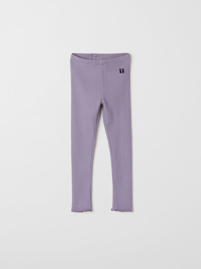 Organic Cotton Purple Kids Leggings from the Polarn O. Pyret kids collection. The best ethical kids clothes
