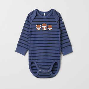 Fox Print Organic Cotton Babygrow from the Polarn O. Pyret baby collection. Made using 100% GOTS Organic Cotton