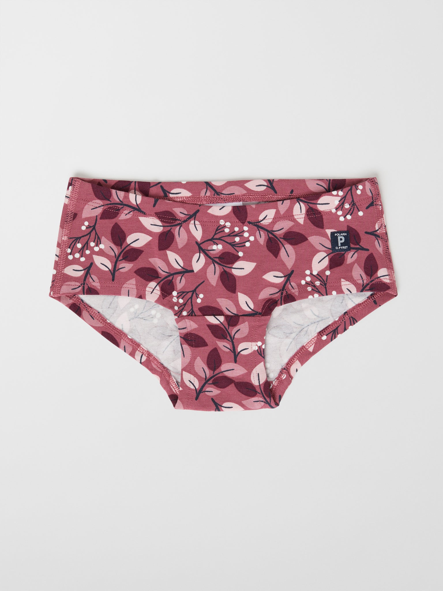 Organic Cotton Girls Hipster Briefs from the Polarn O. Pyret kids collection. Ethically produced kids clothing.