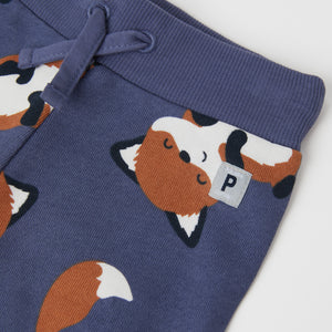 Fox Print Cotton Baby Trousers from the Polarn O. Pyret baby collection. The best ethical baby clothes