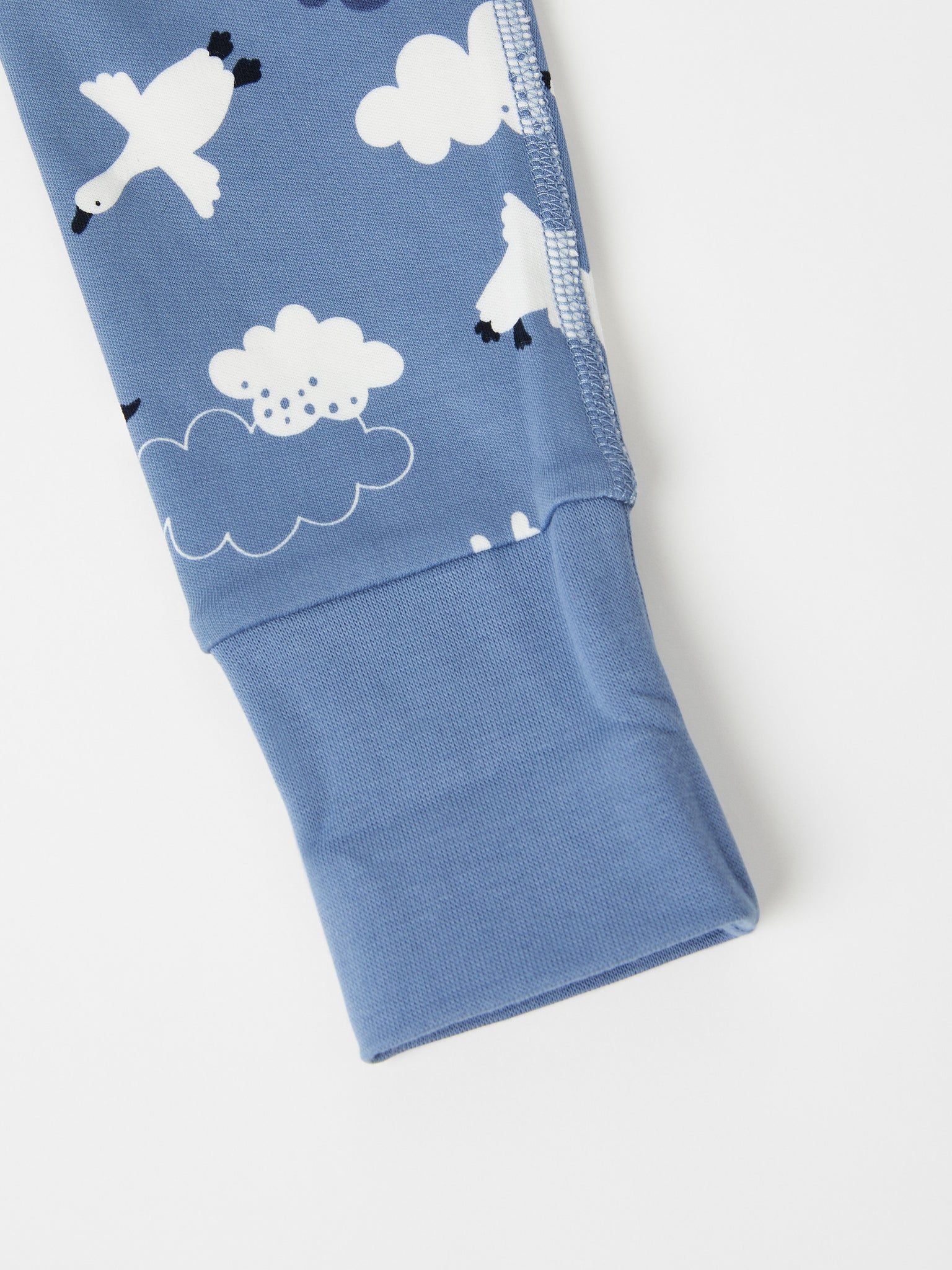 Bird Print Organic Cotton Babygrow from the Polarn O. Pyret baby collection. Nordic baby clothes made from sustainable sources.