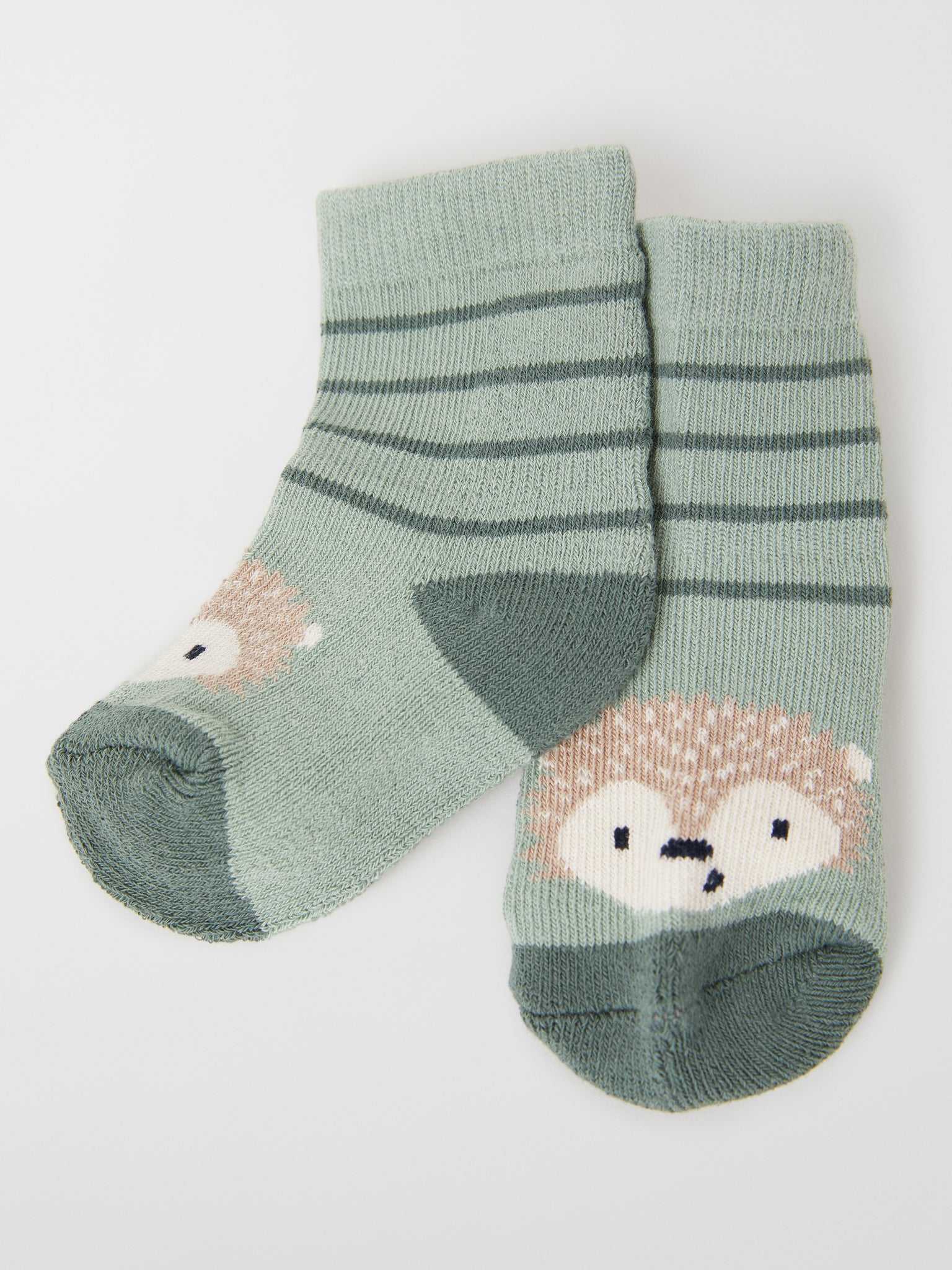 Organic Cotton Green Baby Socks from the Polarn O. Pyret baby collection. The best ethical baby clothes