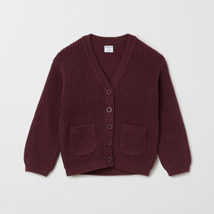 Organic Cotton Kids Knitted Cardigan from the Polarn O. Pyret kids collection. Made using 100% GOTS Organic Cotton