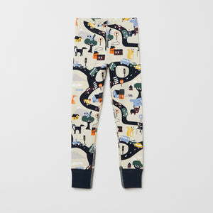 Beige Organic Cotton Kids Leggings from the Polarn O. Pyret kids collection. The best ethical kids clothes