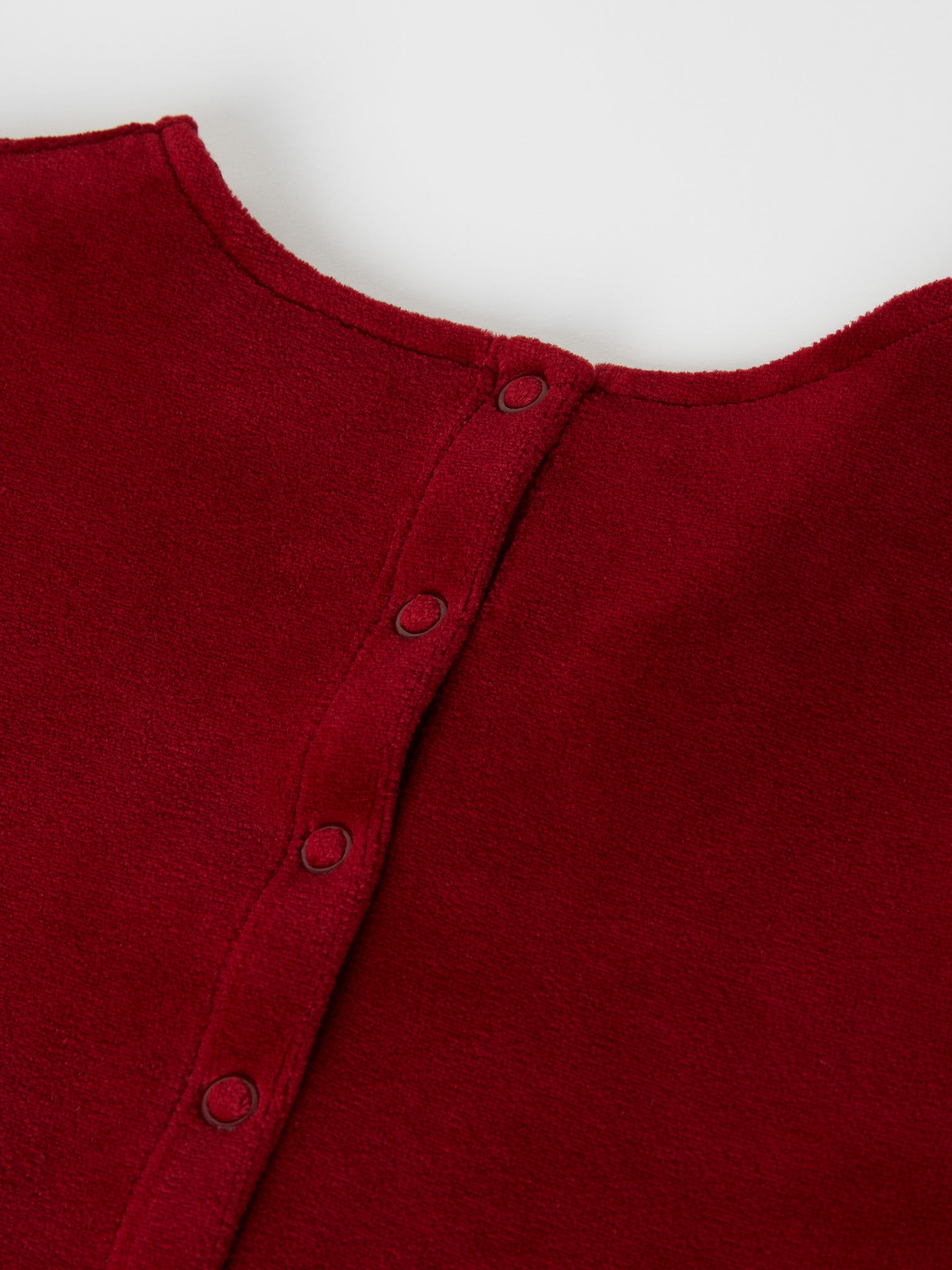Red Velour Kids Dress from the Polarn O. Pyret kidswear collection. Ethically produced kids clothing.