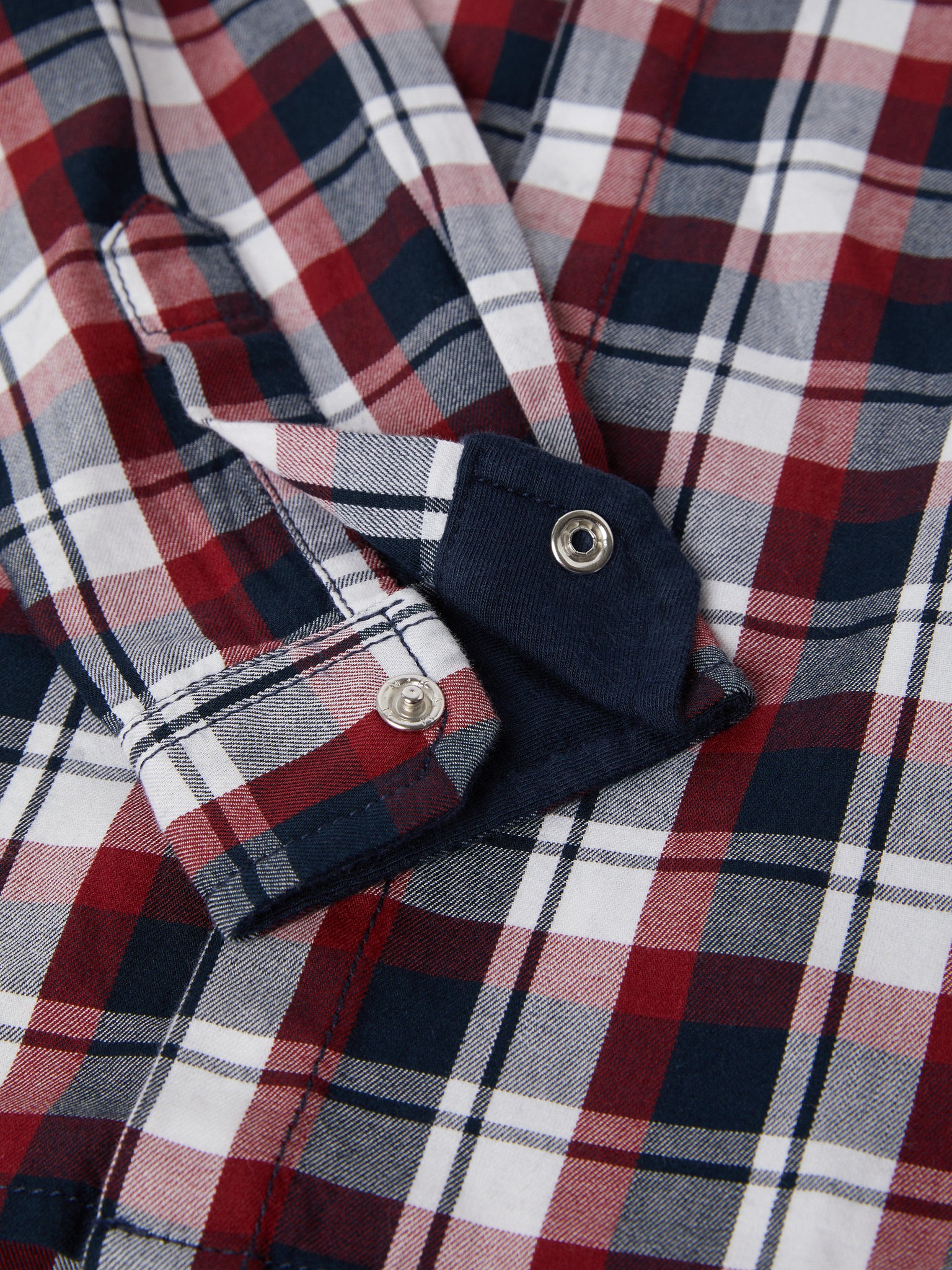 Checked Organic Cotton Baby Shirt from the Polarn O. Pyret baby collection. The best ethical baby clothes