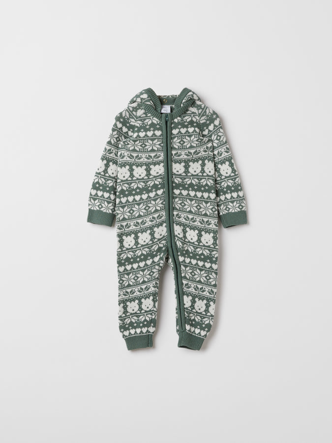 Christmas Cotton Baby All-in-one from the Polarn O. Pyret baby collection. Nordic baby clothes made from sustainable sources.