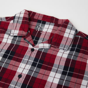 Checked Cotton Adult Pyjamas from the Polarn O. Pyret adult collection. Clothes made using sustainably sourced materials.