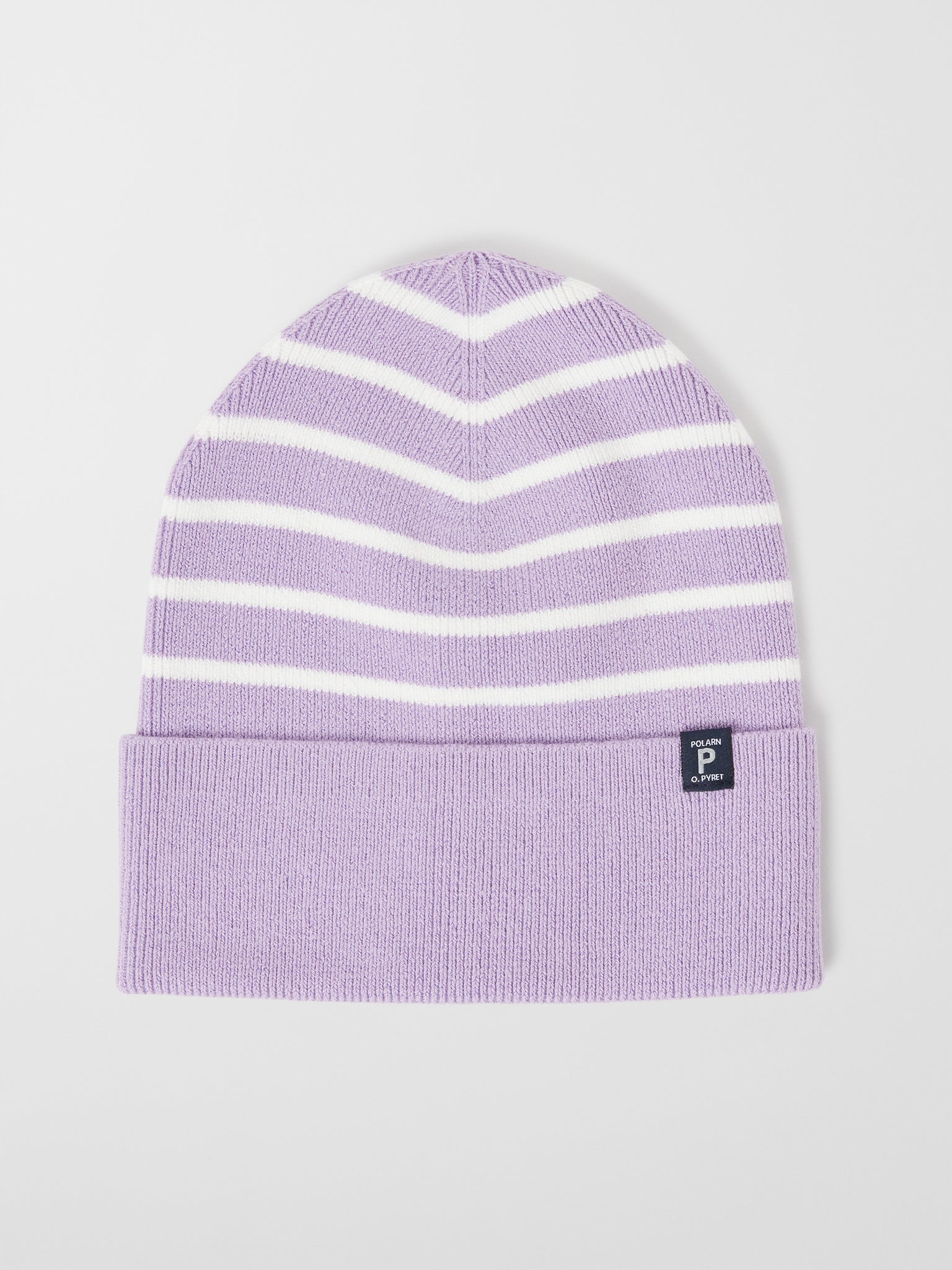 Striped Knitted Kids Beanie Hat 2-9y / 52/54