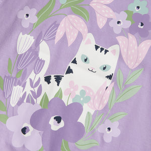 Organic Cotton Kids Cat Print T-shirt 1.5-2y / 92
