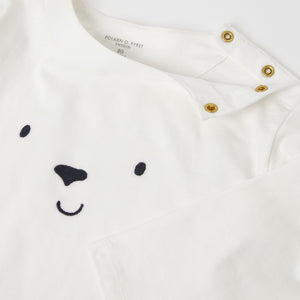 Embroidered Face Baby Top 9-12m / 80