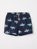 Shark Print Kids Swim Shorts from the Polarn O. Pyret baby collection. Nordic kids clothes made from sustainable sources.