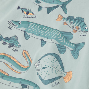 Cotton Kids Sea Life Print T-Shirt from the Polarn O. Pyret kidswear collection. Ethically produced kids clothing.