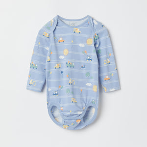 Cars and Balloons Print Babygrow from the Polarn O. Pyret baby collection. The best ethical kids clothes