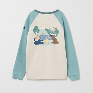 Adventure Print Kids Top from the Polarn O. Pyret kidswear collection. Clothes made using sustainably sourced materials.