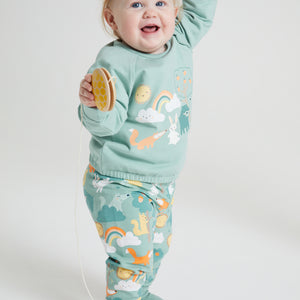 Forest Animal Print Baby Top 9-12m / 80