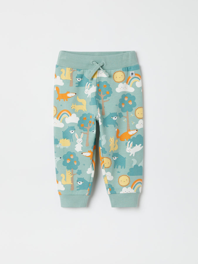 Animal Print Baby Joggers from the Polarn O. Pyret baby collection. Ethically produced kids clothing.