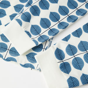 Organic Cotton Leaf Print Adult Pyjamas from the Polarn O. Pyret adult collection. The best ethical kids clothes