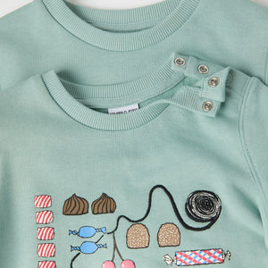 Sweet Treats Print Kids Sweatshirt from the Polarn O. Pyret kidswear collection. The best ethical kids clothes