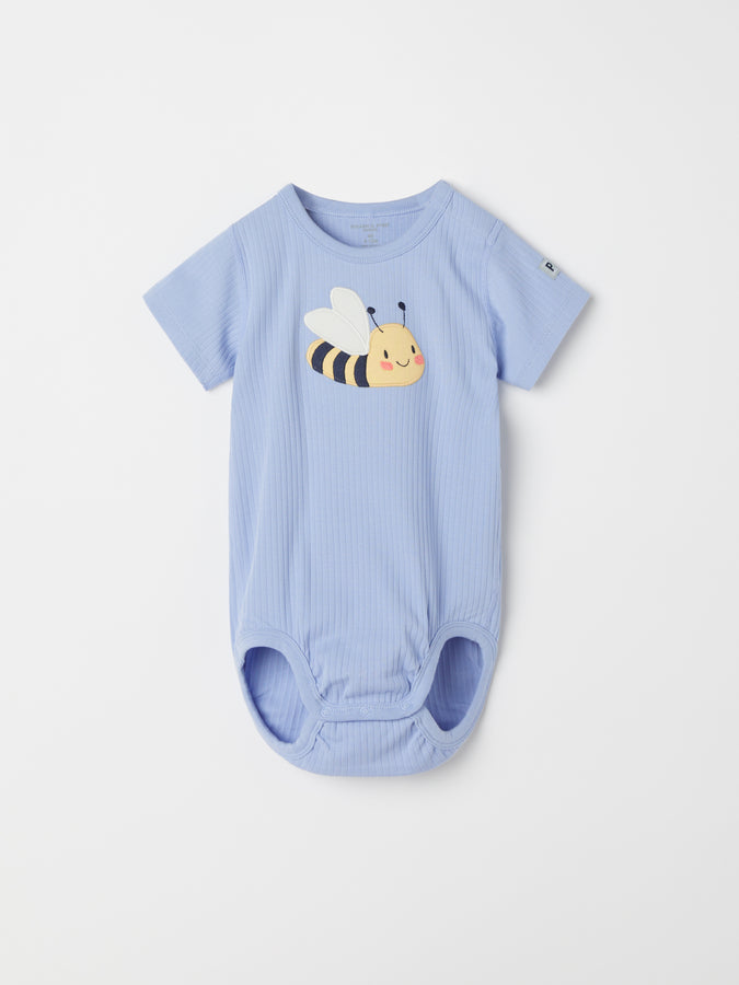 Bee Applique Babygrow from the Polarn O. Pyret baby collection. The best ethical kids clothes