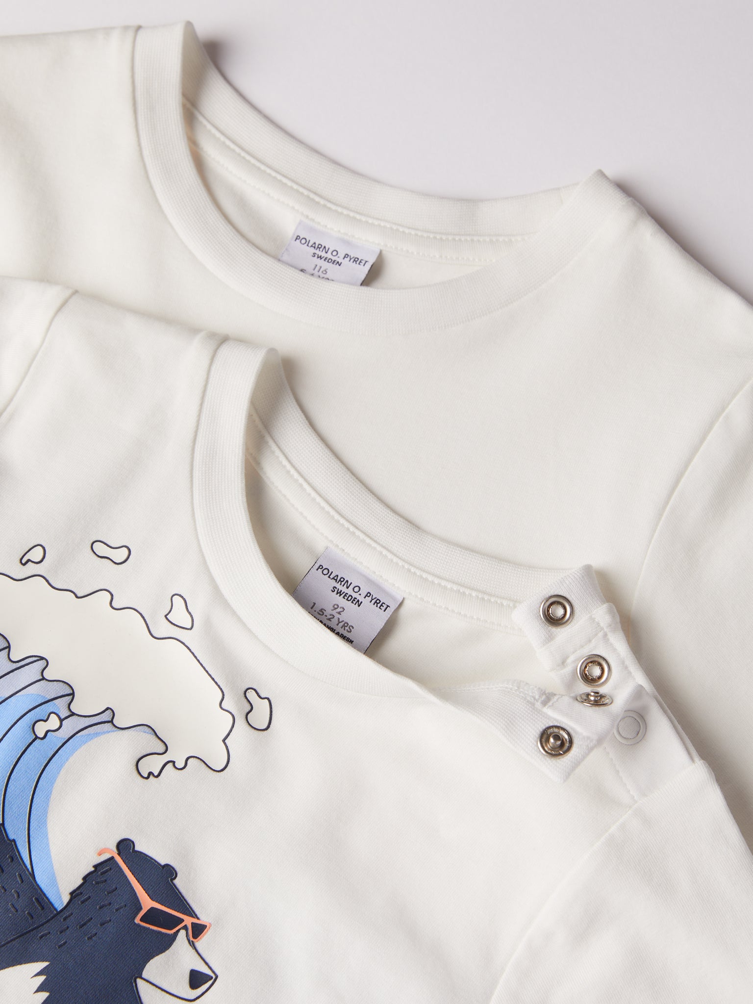 Bear Print Kids T-Shirt from the Polarn O. Pyret kidswear collection. Clothes made using sustainably sourced materials.