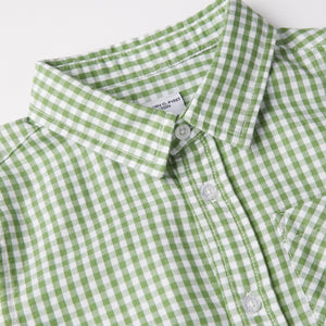 Organic Checked Kids Shirt from the Polarn O. Pyret kidswear collection. The best ethical kids clothes
